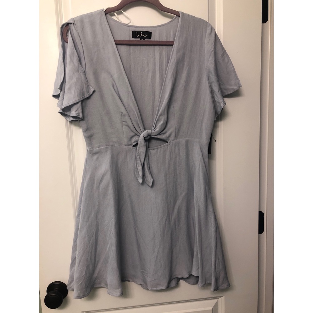 Lulus Tie Front Dress NWT